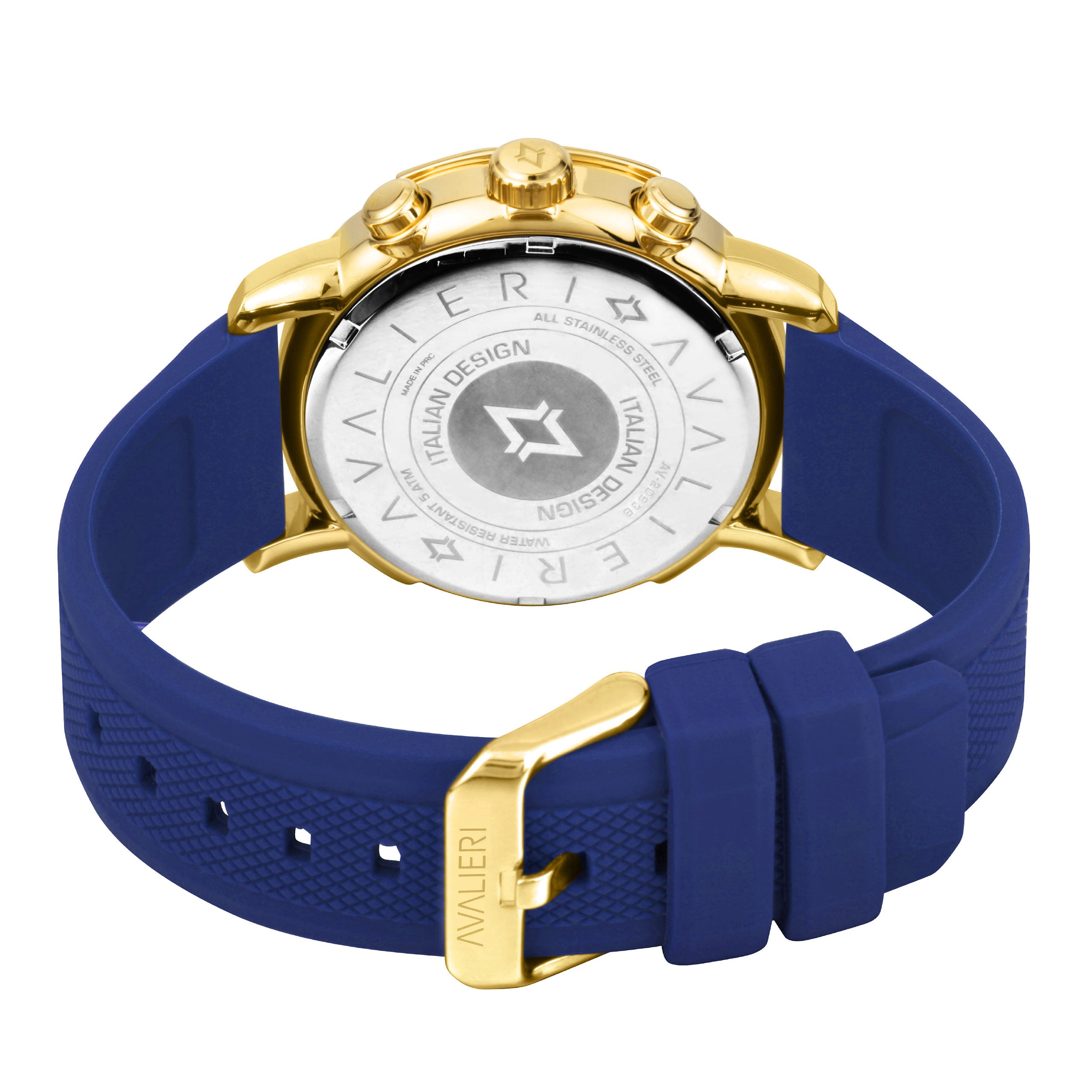 Avalieri Men's Quartz Blue Dial Watch - AV-2093B