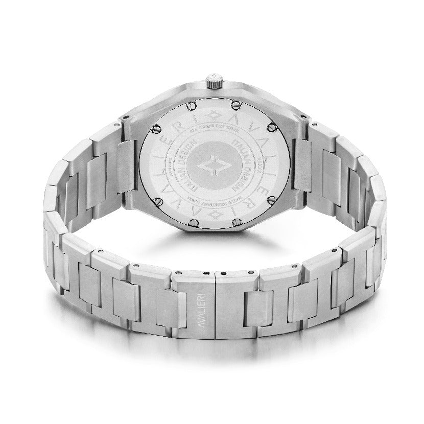Avalieri Men's Quartz Watch, White Dial - AV-2214B