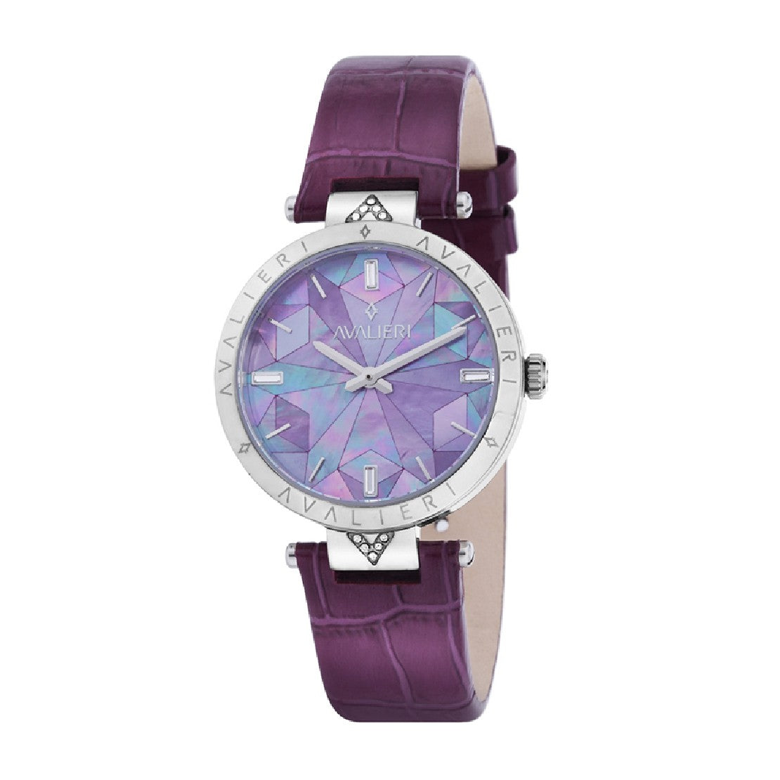 Avalieri Women's Quartz Watch Purple Dial - AV-2229B