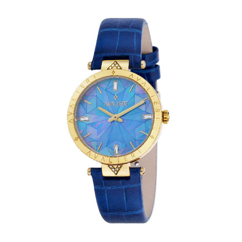 Avalieri Women's Quartz Blue Dial Watch - AV-2230B
