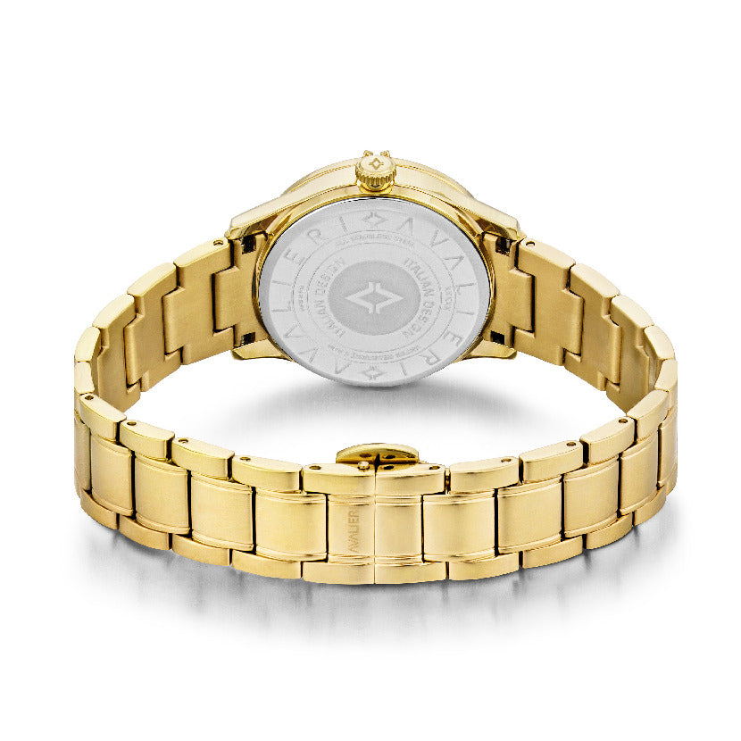 Avalieri Women's Quartz Watch With Silver White Dial - AV-2255B