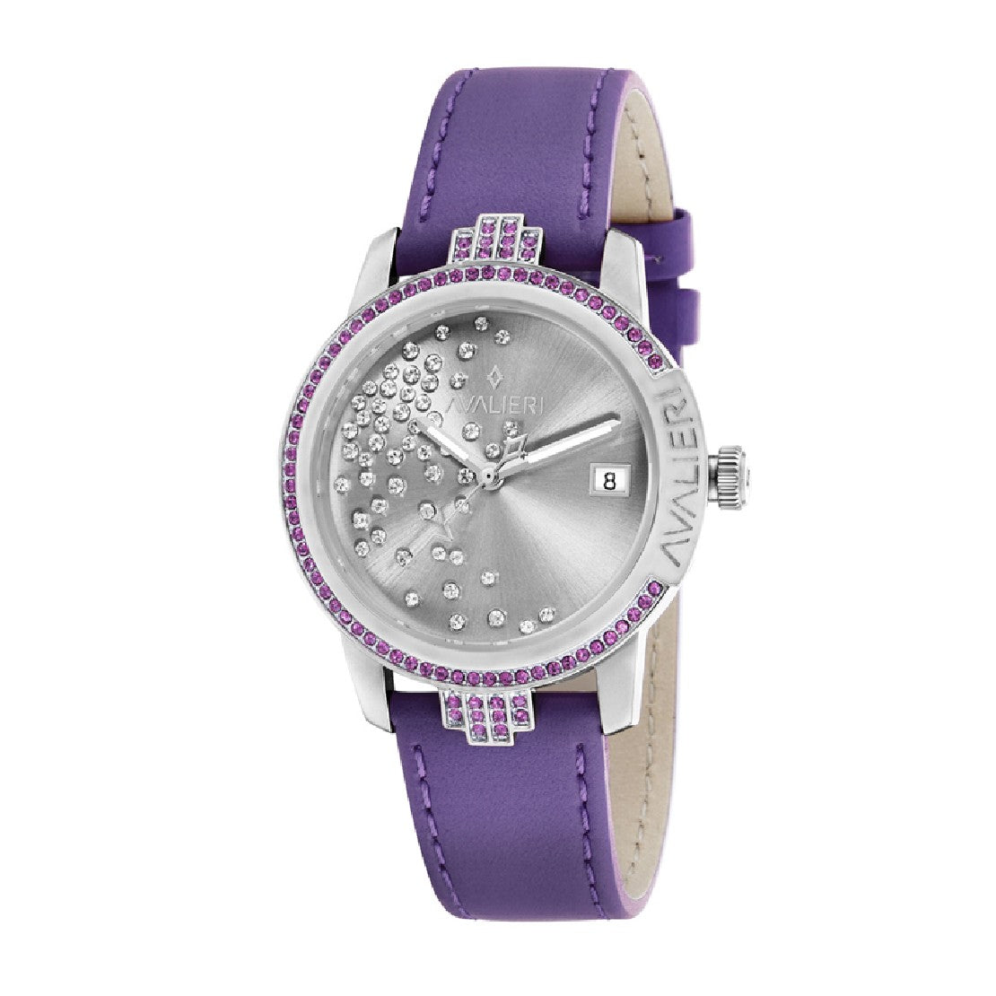 Avalieri Women's Quartz Watch With Silver White Dial - AV-2270B