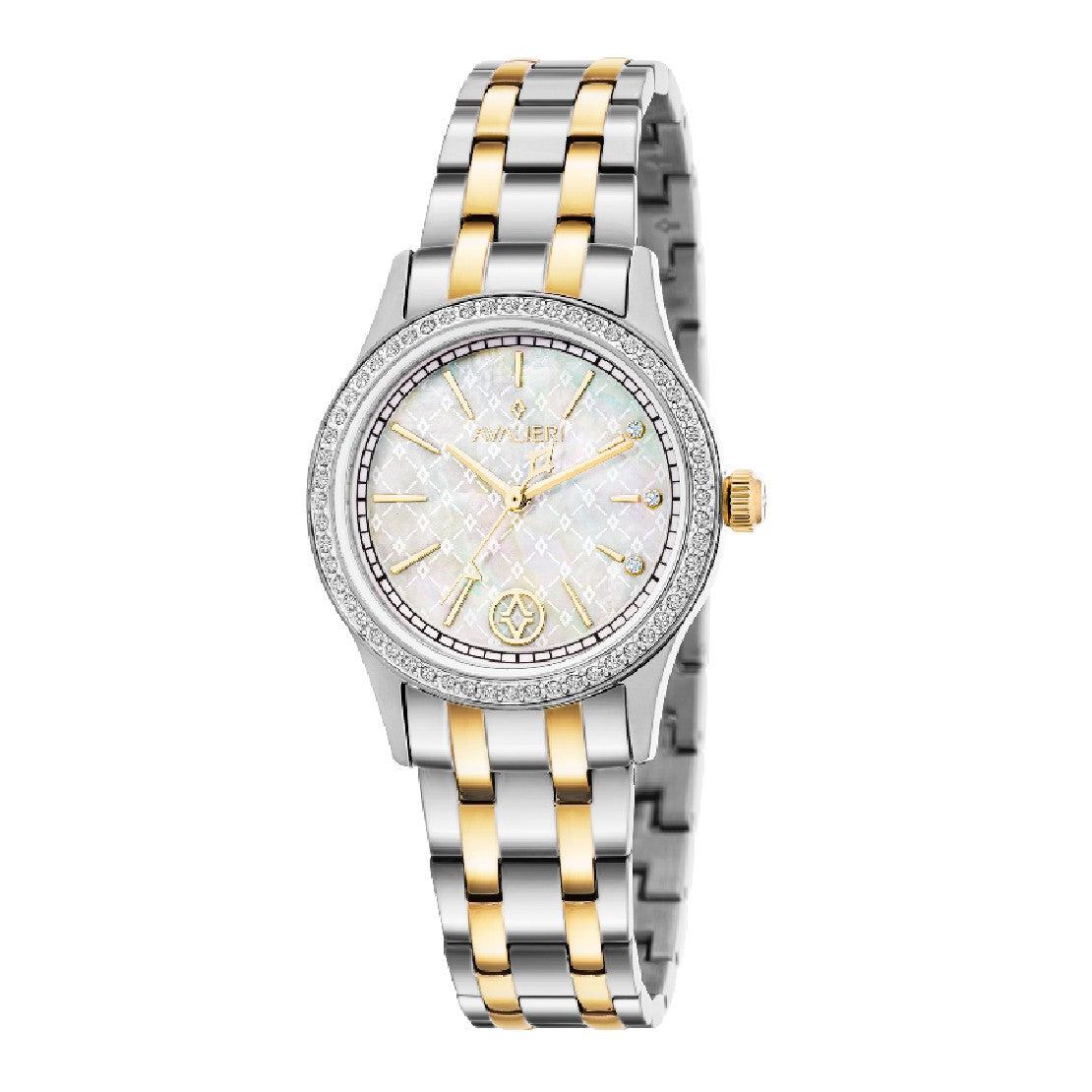 Avalieri Women's Quartz White Dial Watch - AV-2305B
