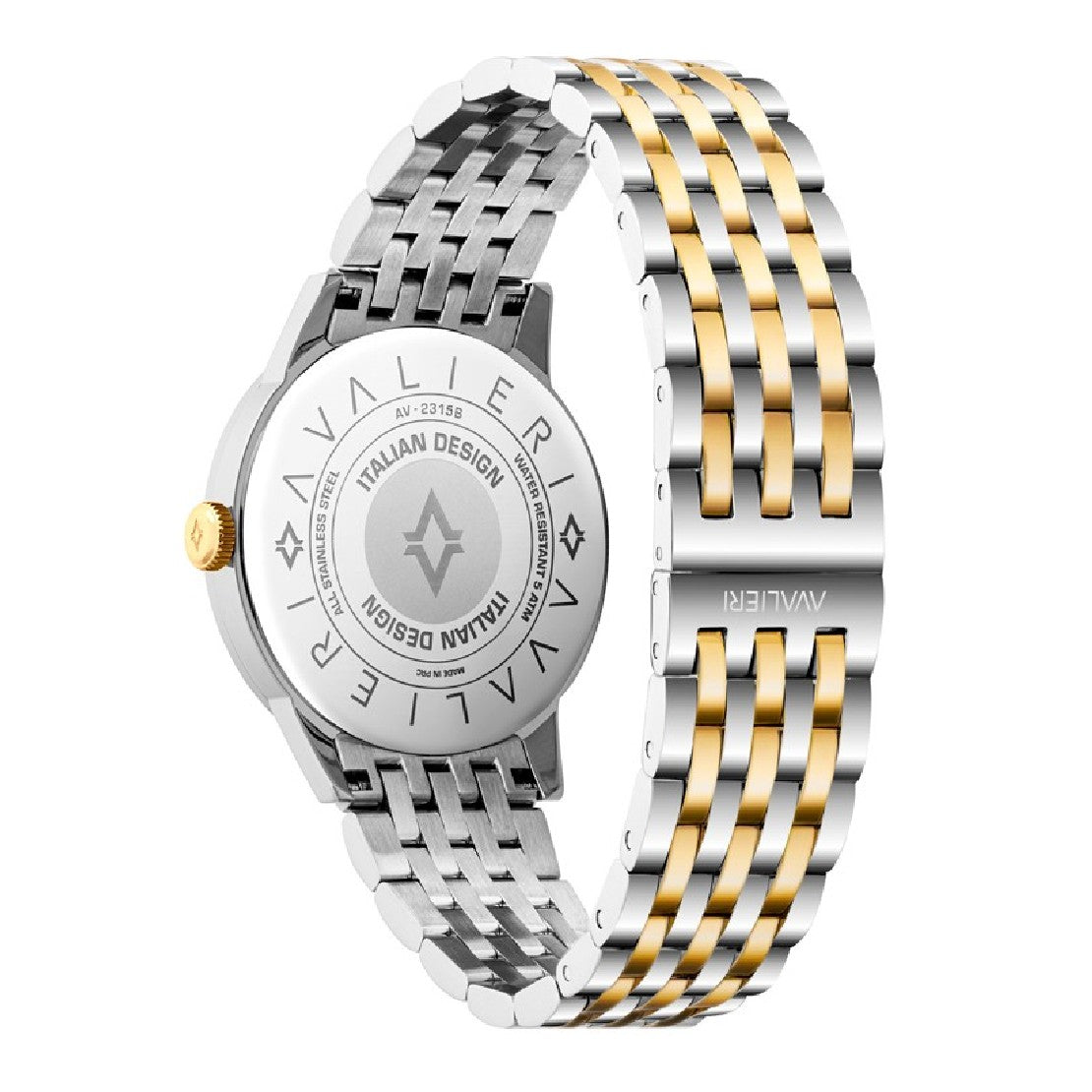 Avalieri Men's Quartz Watch Silver Dial - AV-2314B