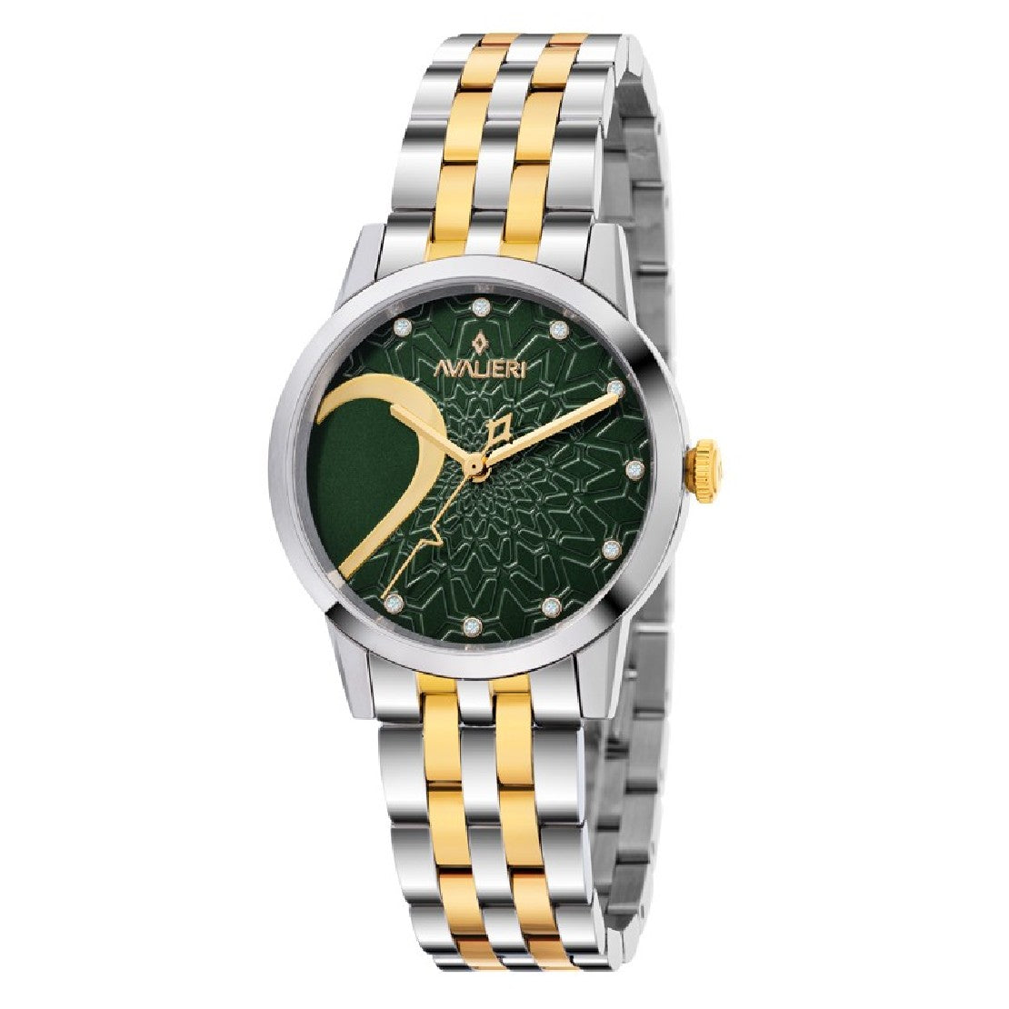 Avalieri Women's Quartz Green Dial Watch - AV-2323B