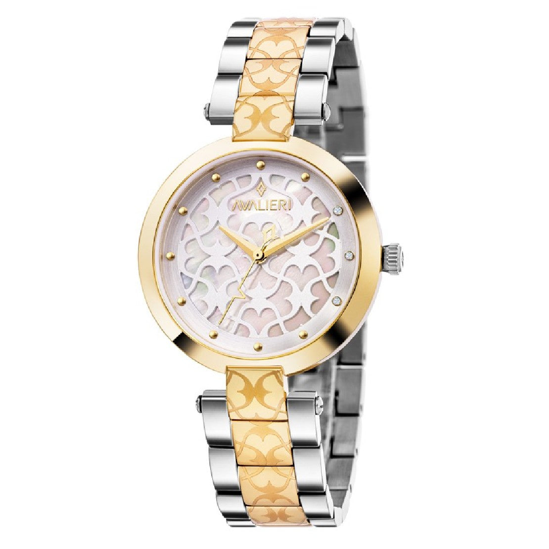 Avalieri Women's Quartz Watch Silver Dial - AV-2337B