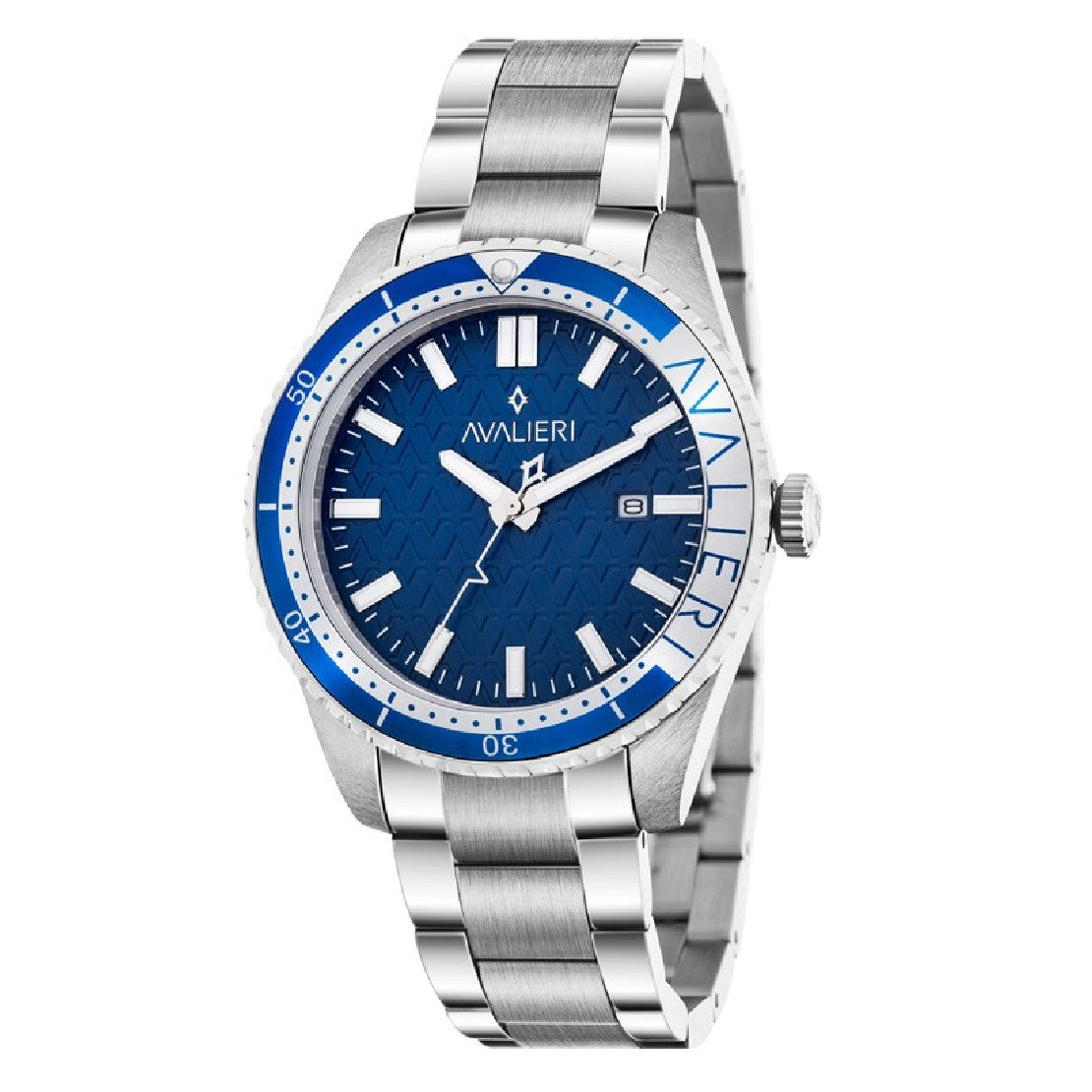 Avalieri Men's Quartz Blue Dial Watch - AV-2345B