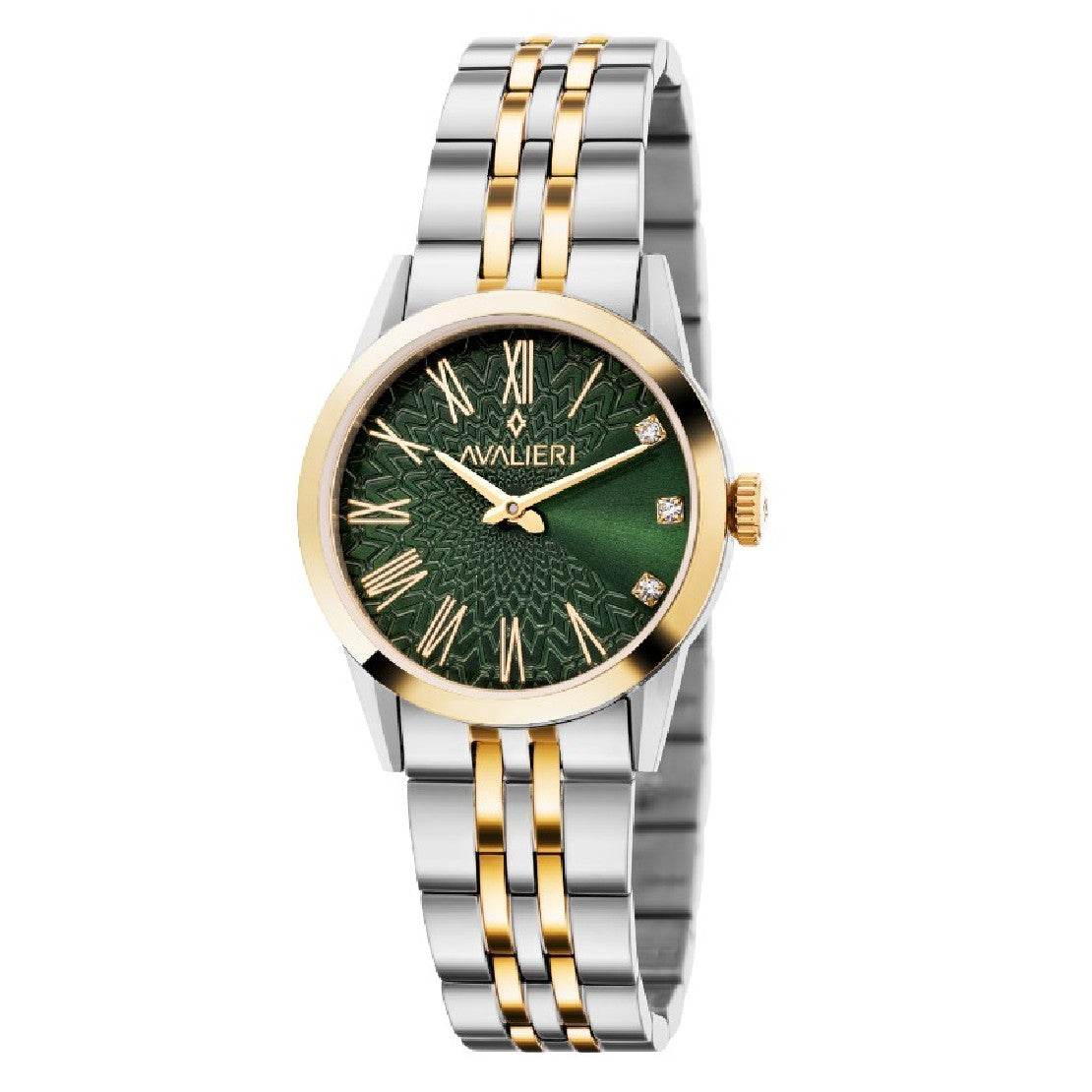 Avalieri Women's Quartz Green Dial Watch - AV-2355B