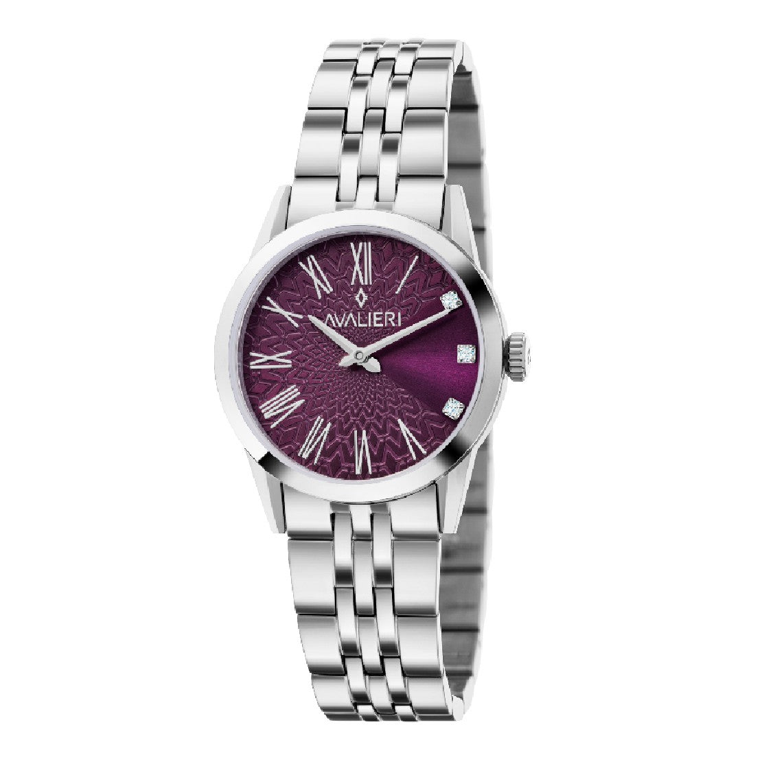 Avalieri Women's Quartz Watch Purple Dial - AV-2360B