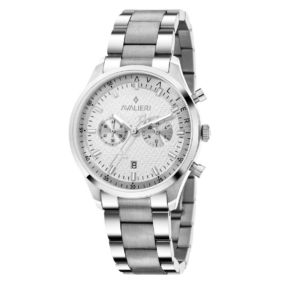 Avalieri Men's Quartz Watch Silver Dial - AV-2370B