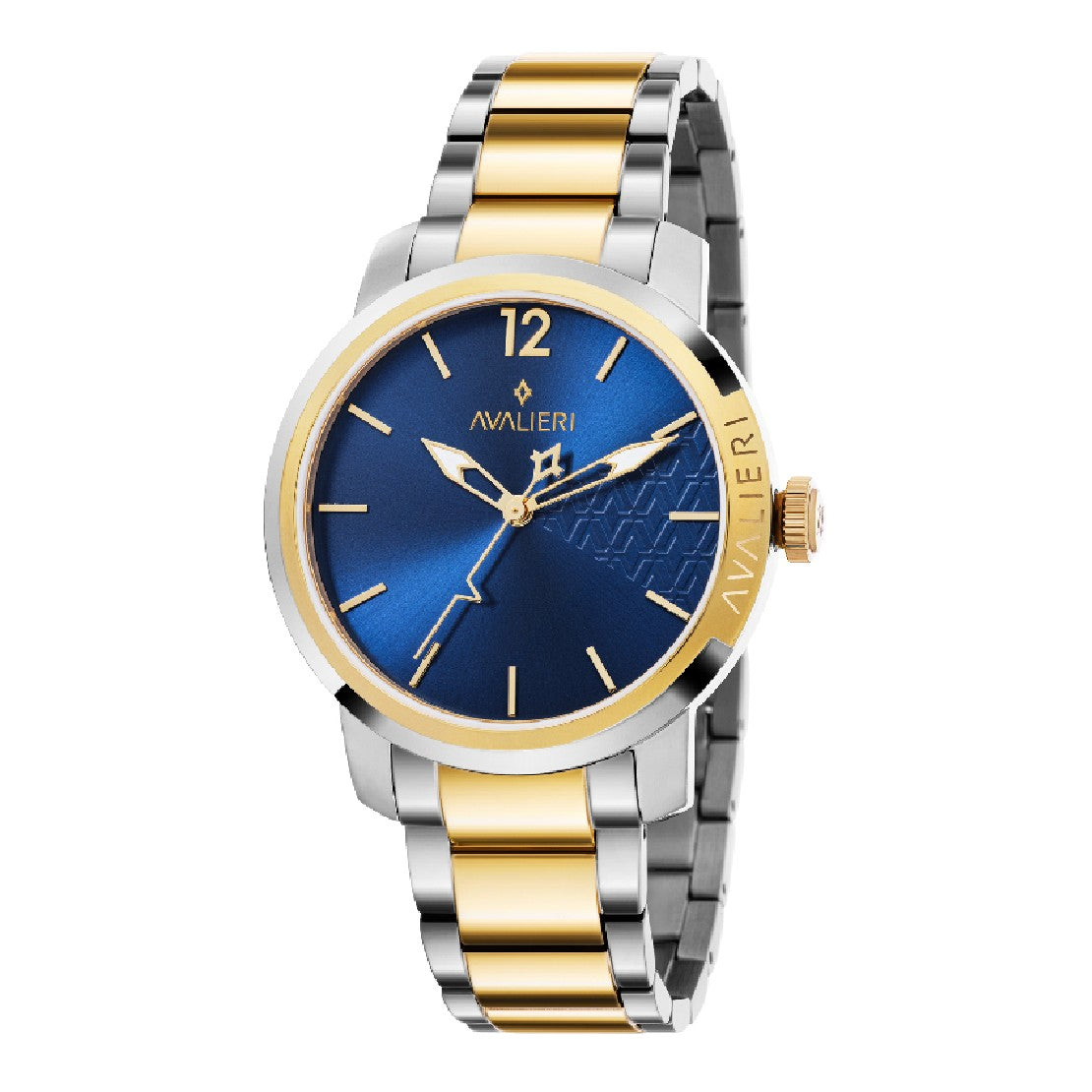 Avalieri Men's Quartz Blue Dial Watch - AV-2384B