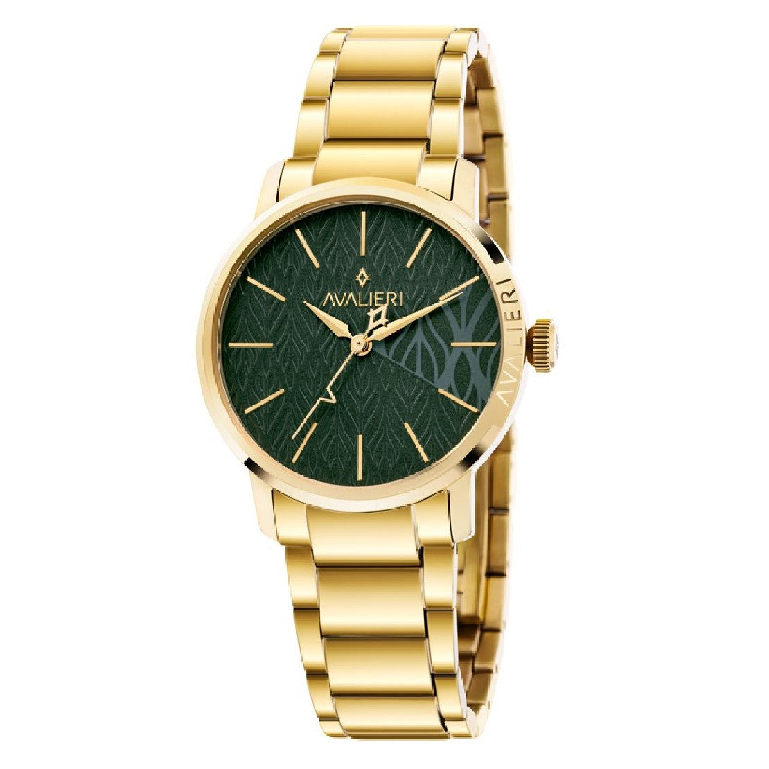 Avalieri Women's Quartz Green Dial Watch - AV-2393B