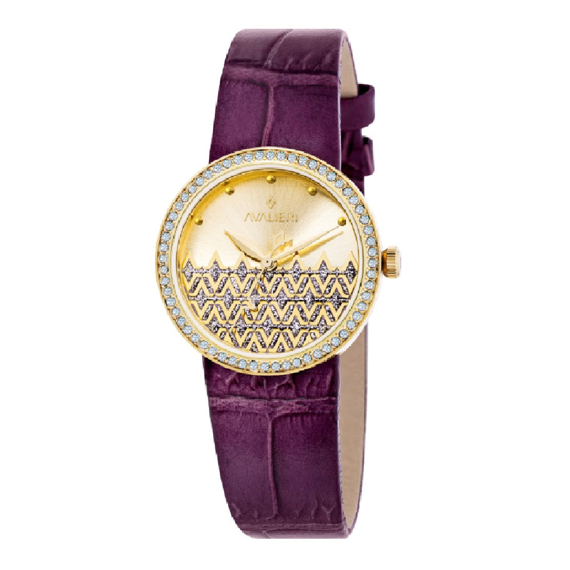 Avalieri Women's Quartz Watch Gold Dial - AV-2399B