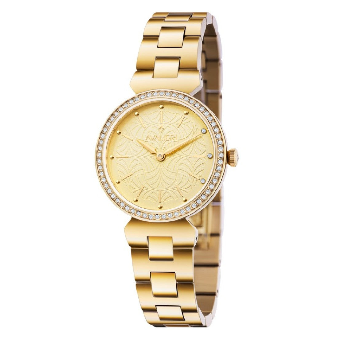 Avalieri Women's Quartz Watch Gold Dial - AV-2409B