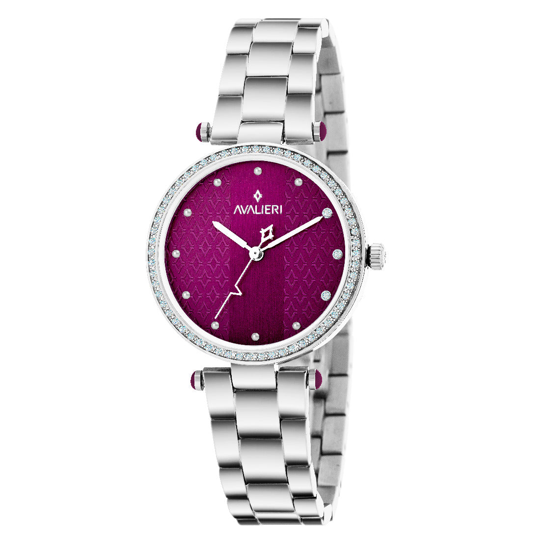 Avalieri Women's Quartz Watch, Red Dial - AV-2445B