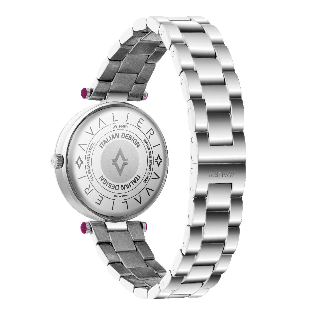 Avalieri Women's Quartz Watch, Red Dial - AV-2445B