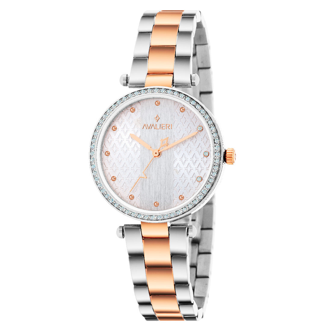 Avalieri Women's Quartz Watch Silver Dial - AV-2448B