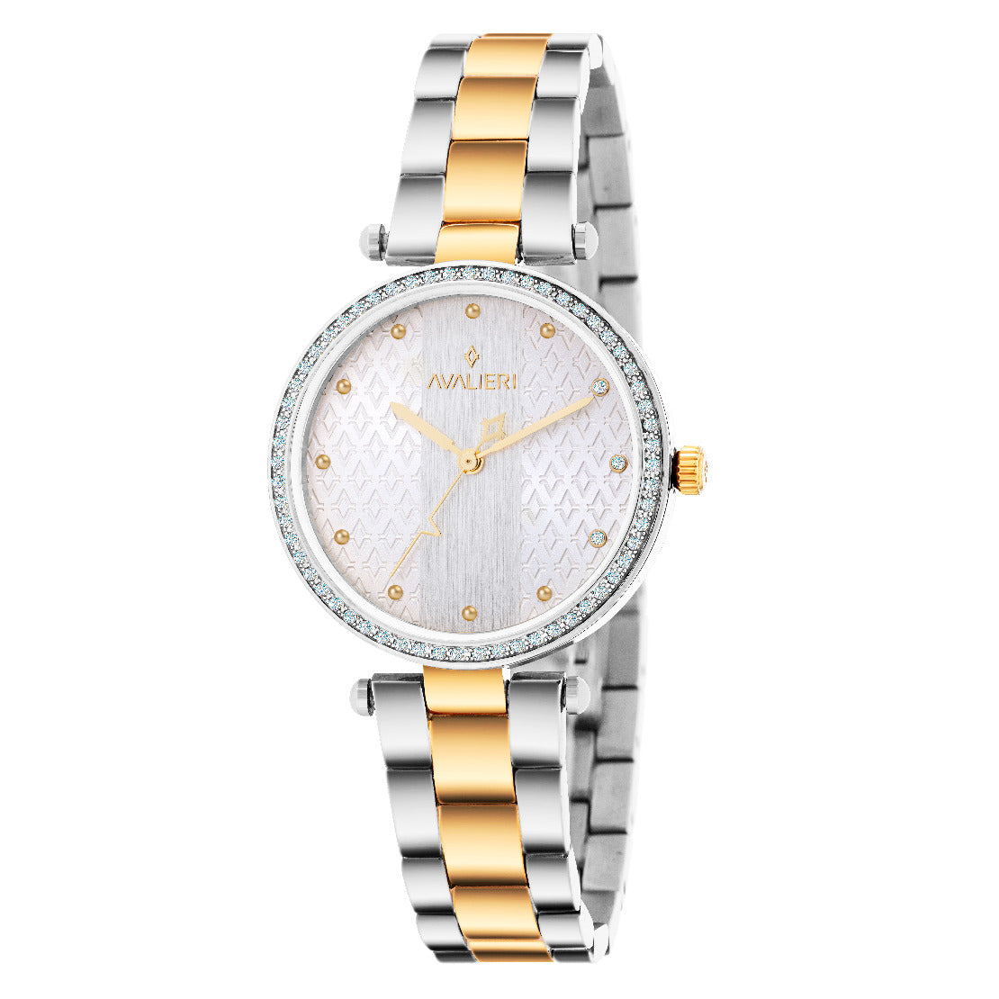 Avalieri Women's Quartz Watch Silver Dial - AV-2449B