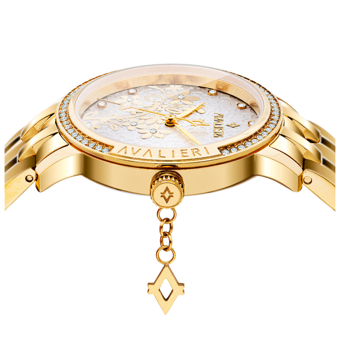 Avalieri Women's Quartz Watch With Silver White Dial - AV-2452B