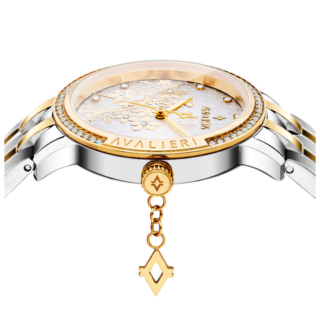 Avalieri Women's Quartz Watch With Silver White Dial - AV-2454B