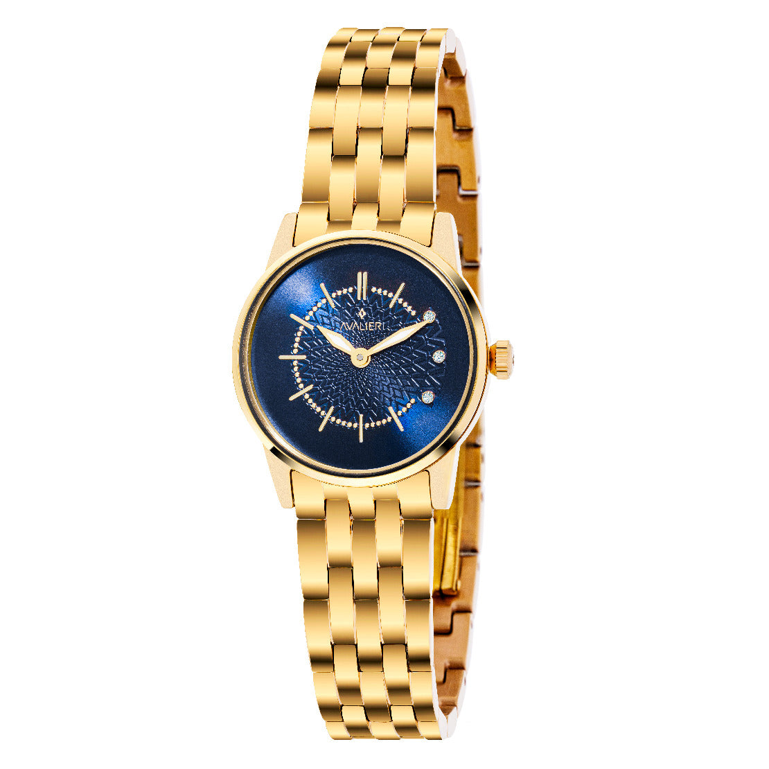 Avalieri Women's Quartz Blue Dial Watch - AV-2468B