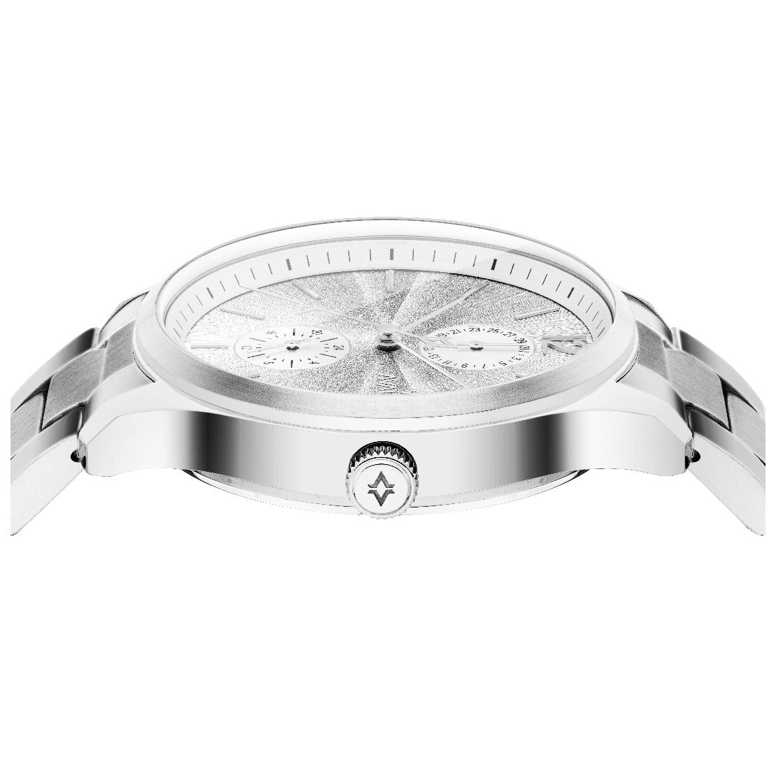 Avalieri Men's Quartz Watch With Silver White Dial - AV-2473B