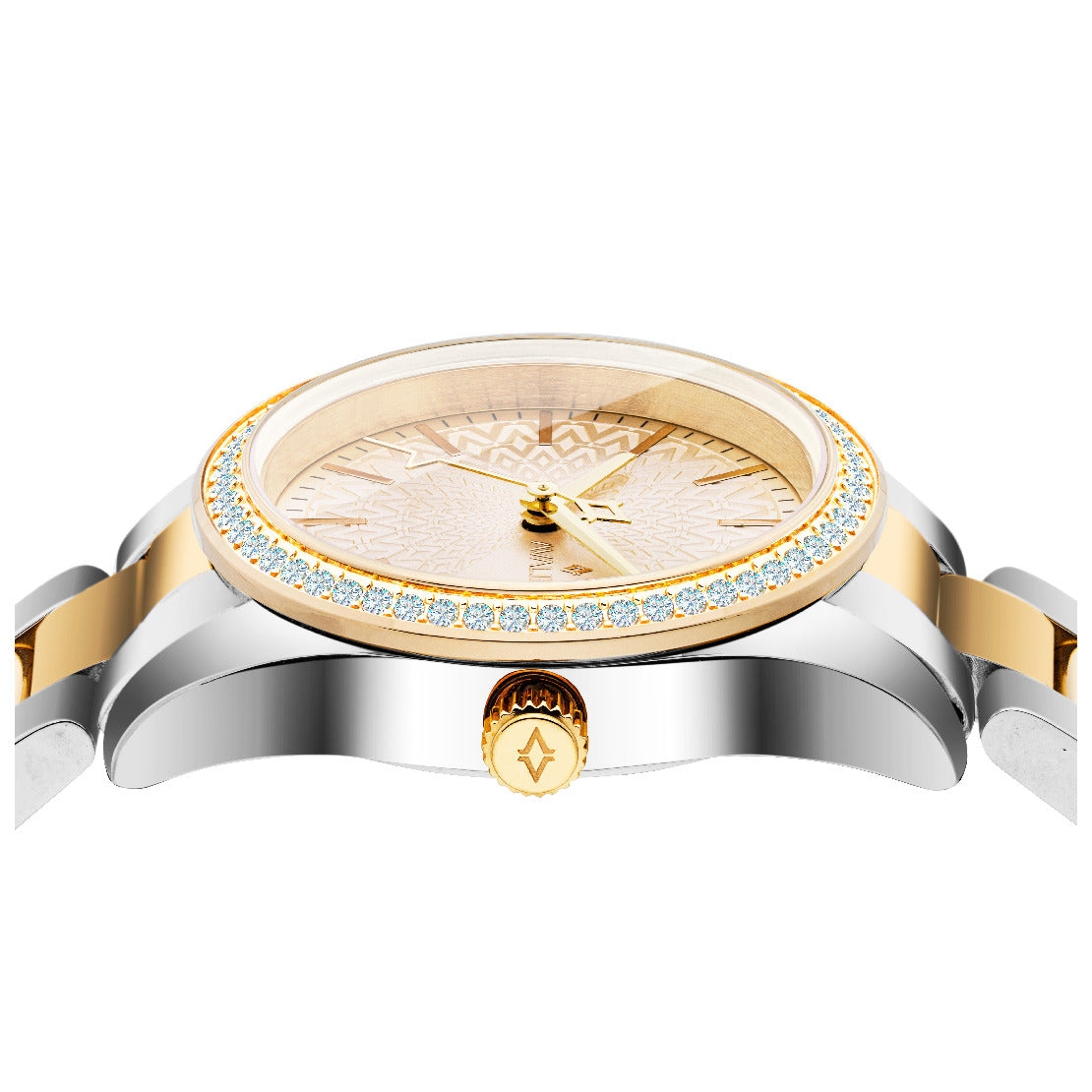 Avalieri Women's Quartz Watch Gold Dial - AV-2481B