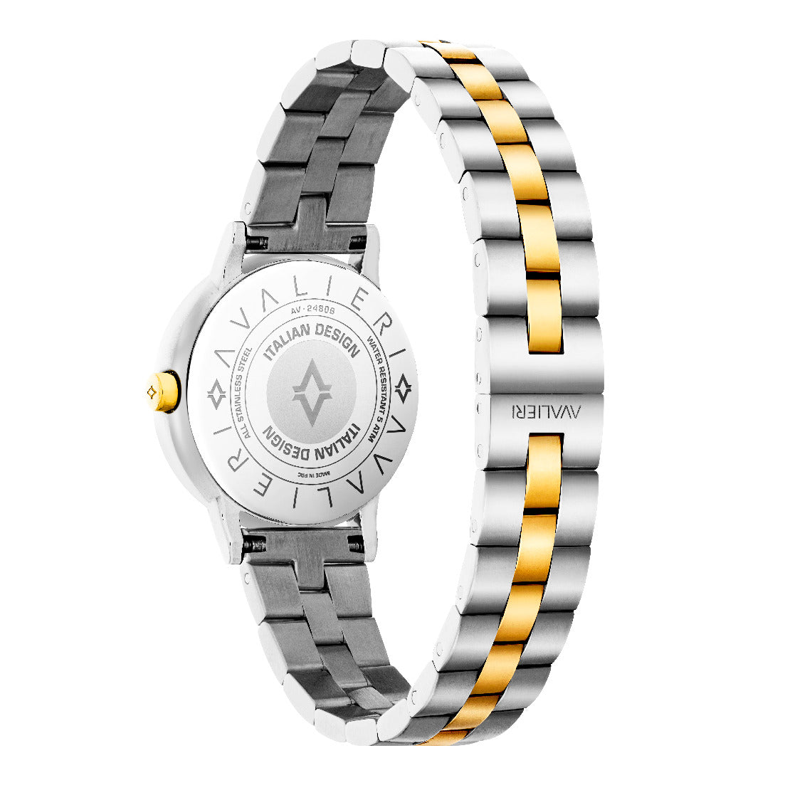 Avalieri Women's Quartz White Dial Watch - AV-2490B