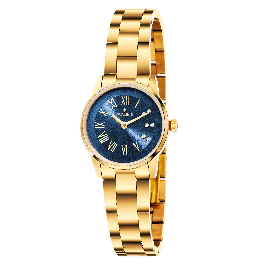 Avalieri Women's Quartz Blue Dial Watch - AV-2497B