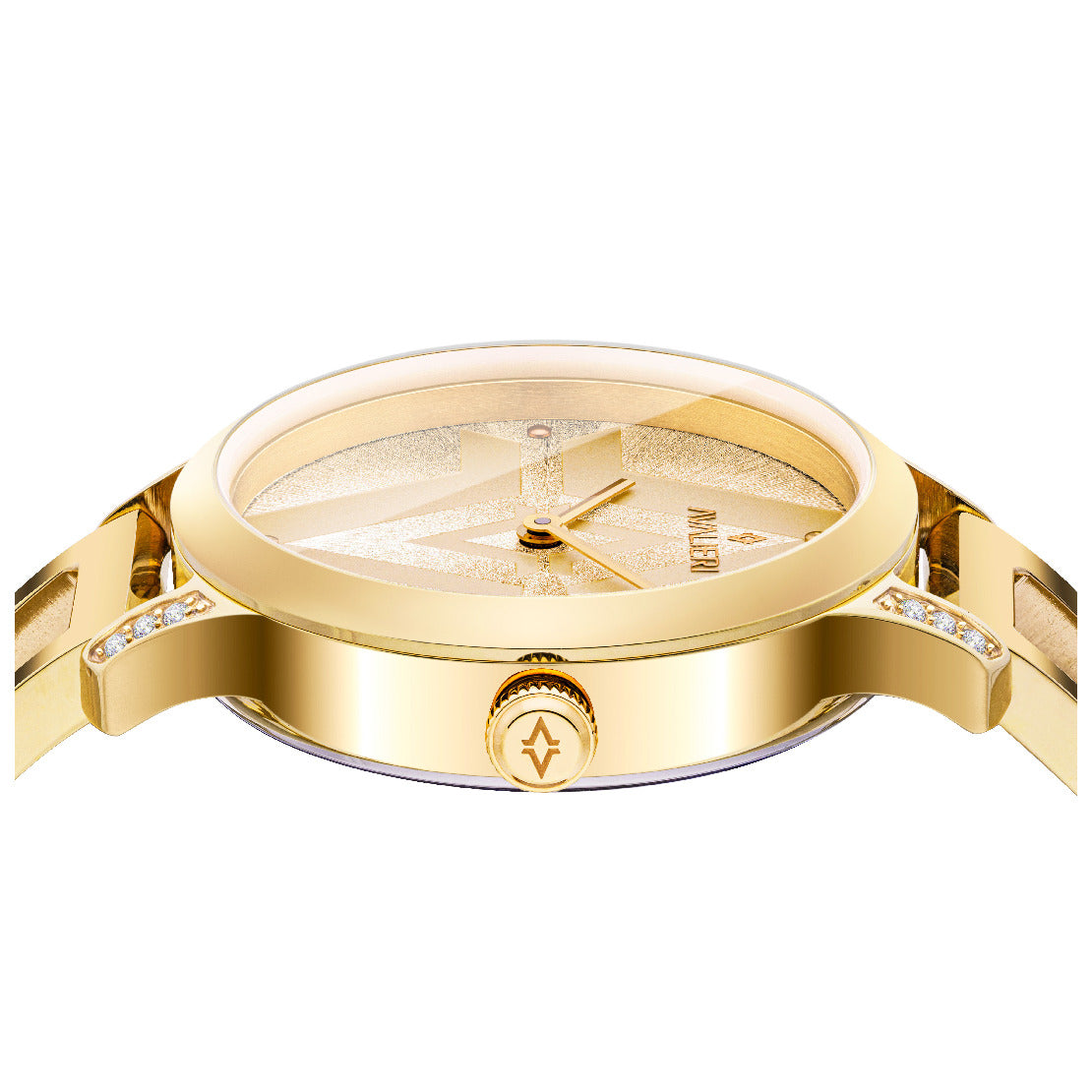 Avalieri Women's Quartz Watch Gold Dial - AV-2501B