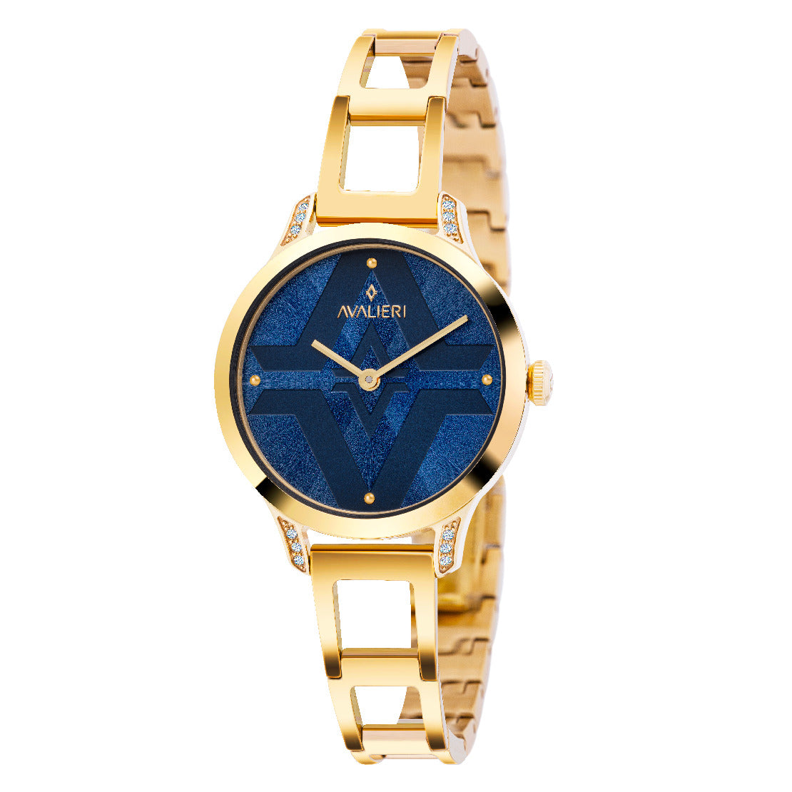 Avalieri Women's Quartz Blue Dial Watch - AV-2505B