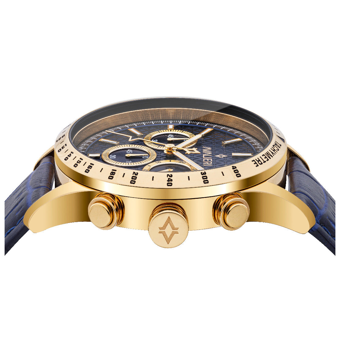 Avalieri Men's Quartz Blue Dial Watch - AV-2525B