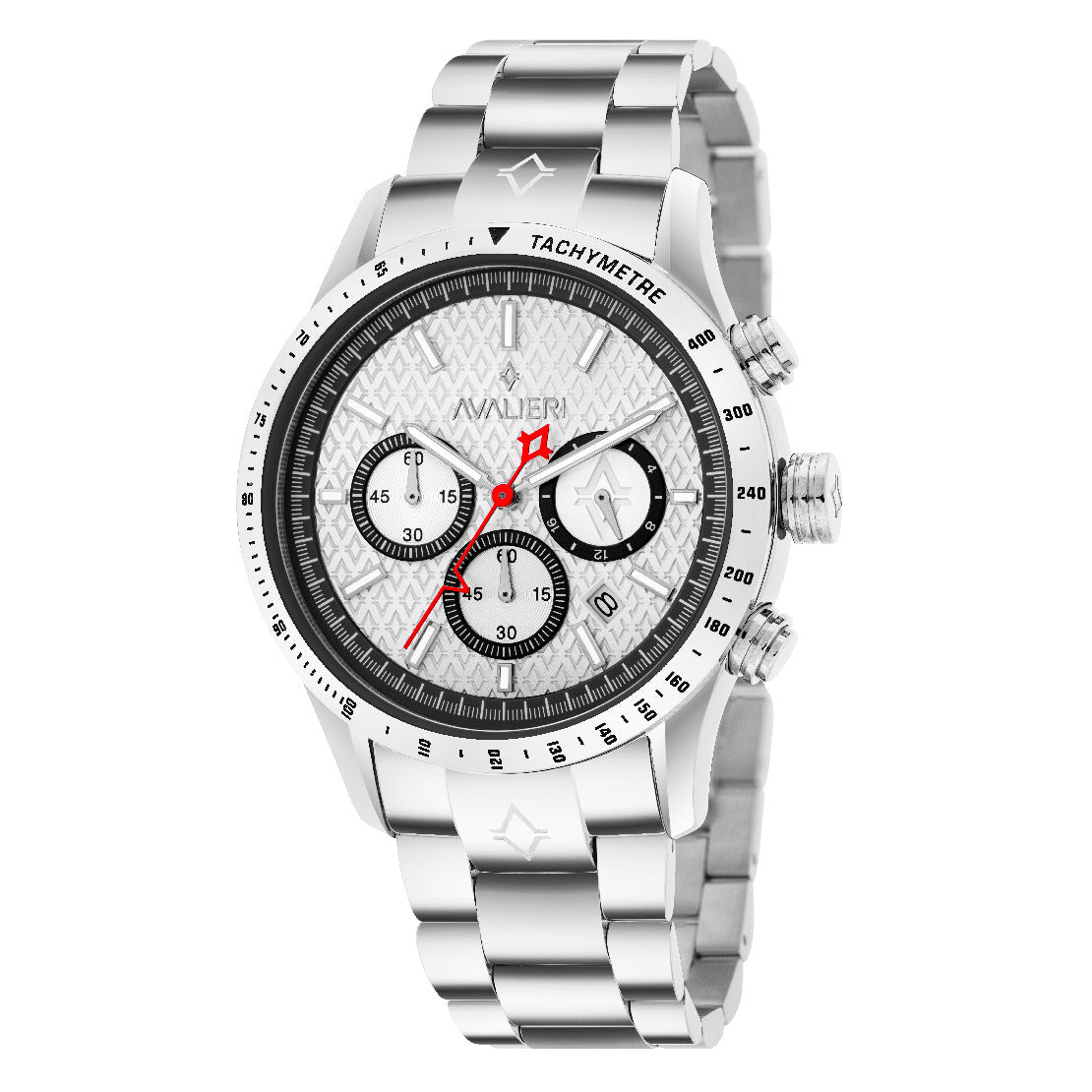 Avalieri Men's Quartz Watch, White Dial - AV-2526B