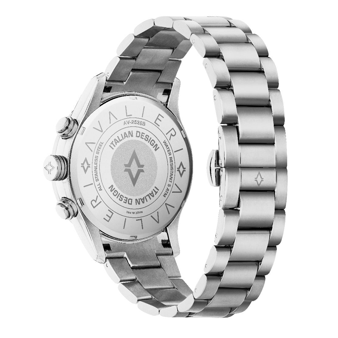 Avalieri Men's Quartz Watch, White Dial - AV-2526B
