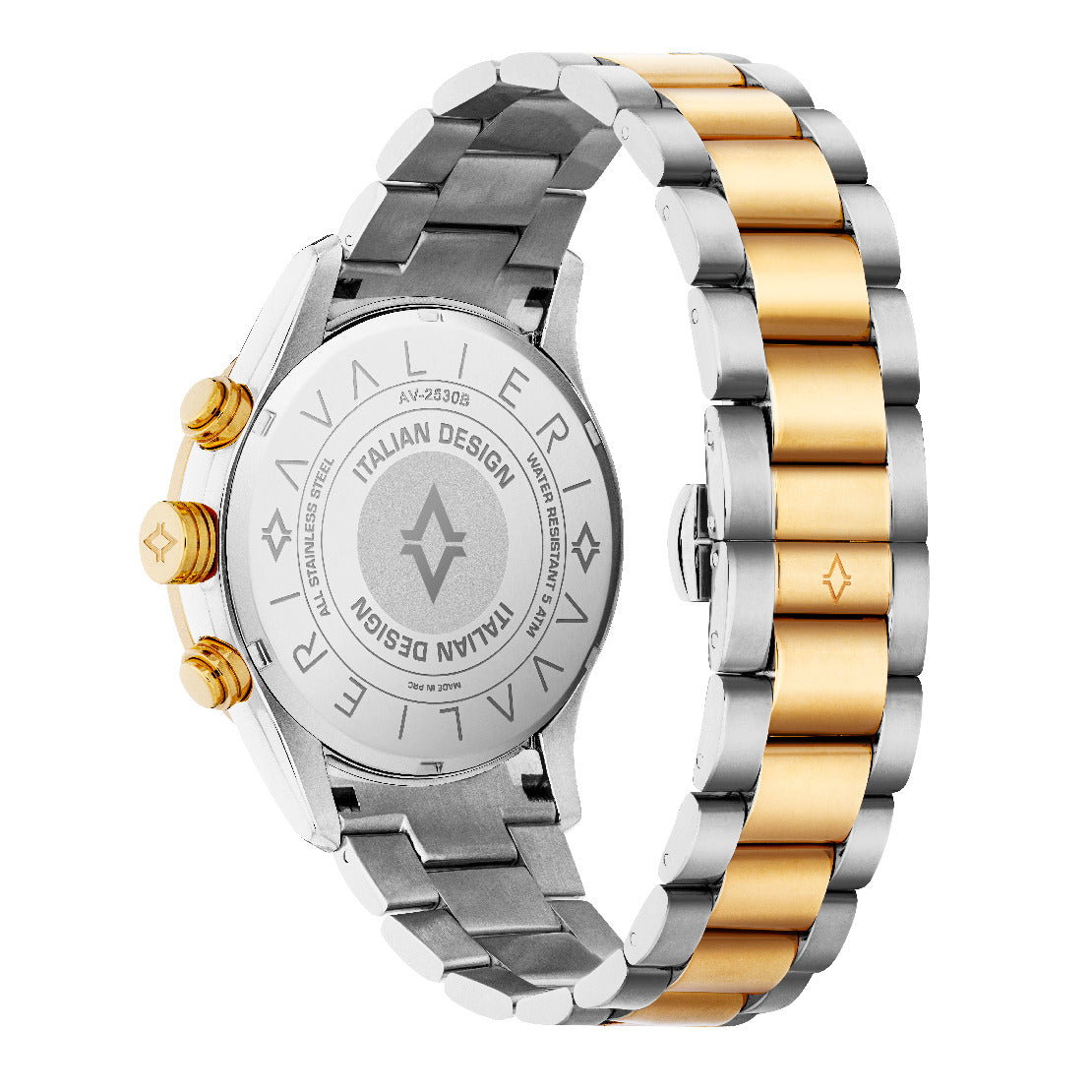 Avalieri Men's Quartz Watch, White Dial - AV-2530B