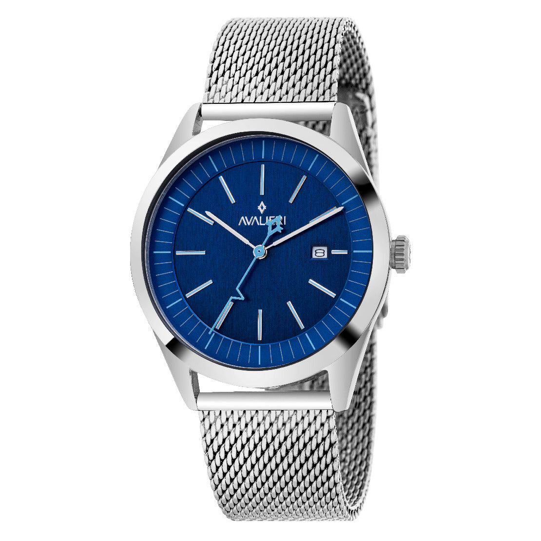 Avalieri Men's Quartz Blue Dial Watch - AV-2534B
