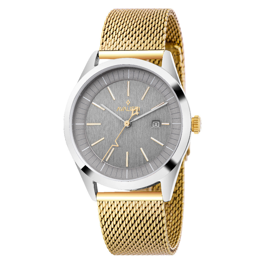 Avalieri Men's Quartz Watch, Gray Dial - AV-2538B