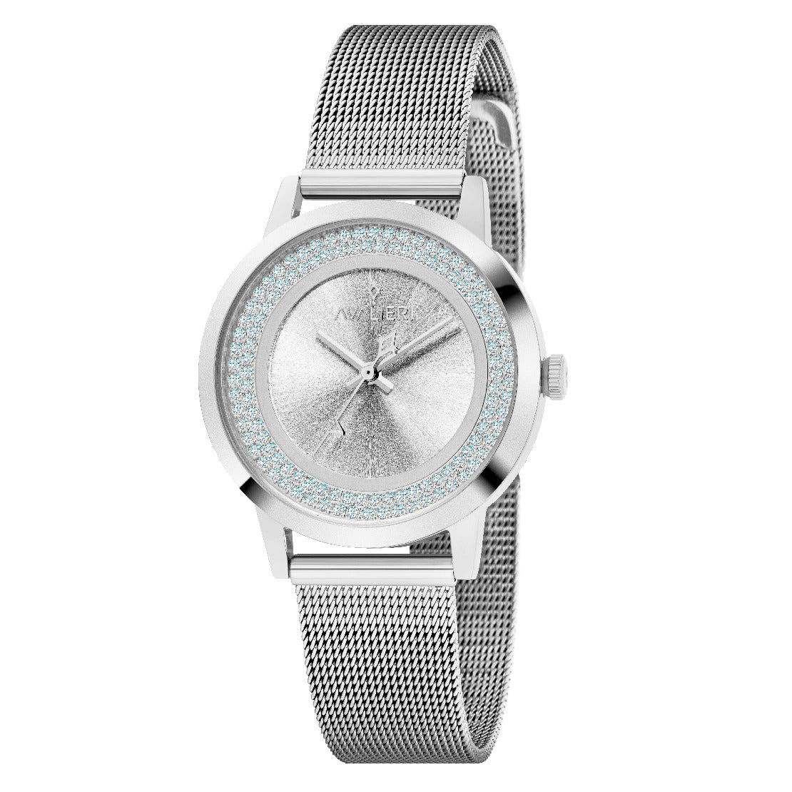 Avalieri Women's Quartz Watch With Silver White Dial - AV-2544B