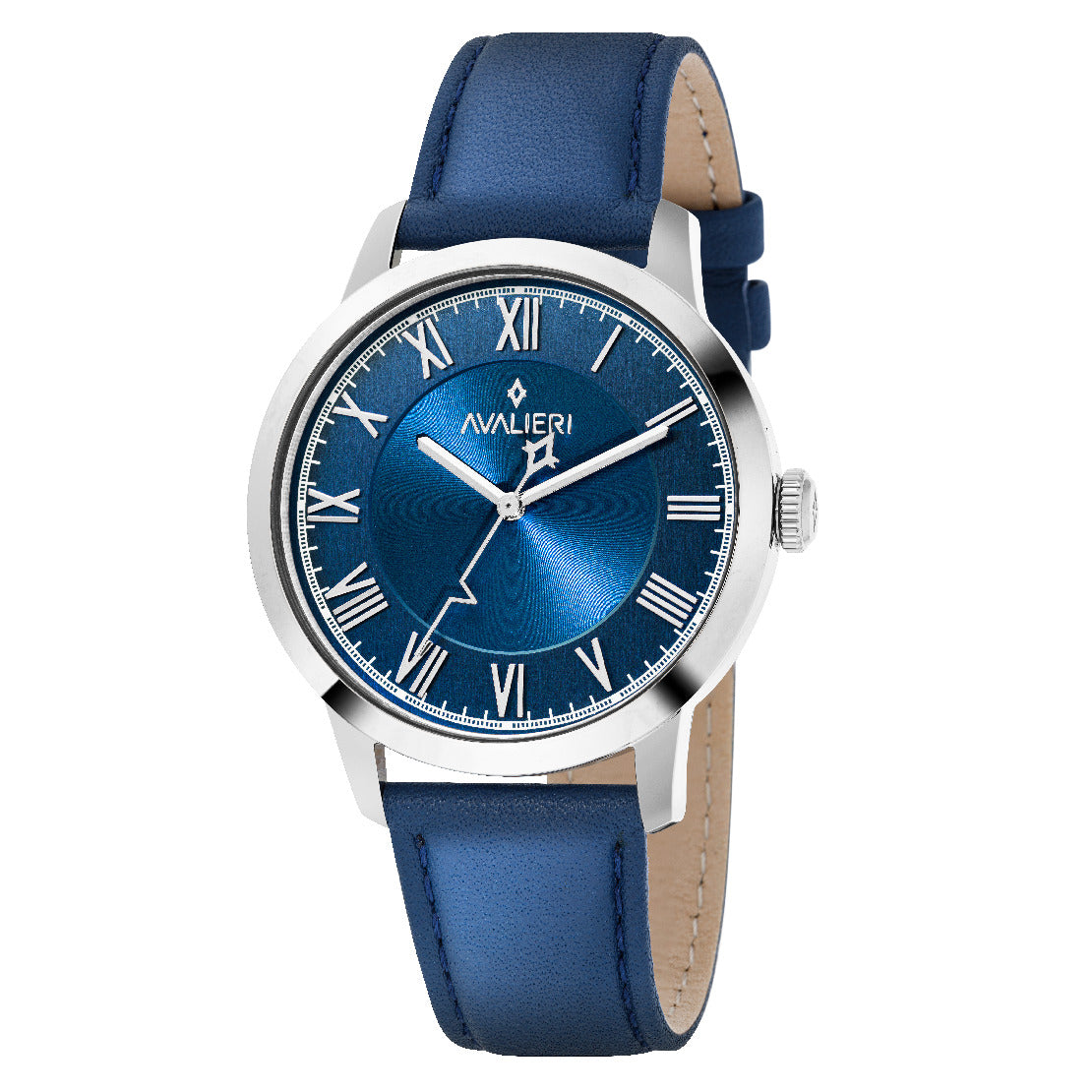 Avalieri Men's Quartz Blue Dial Watch - AV-2546B