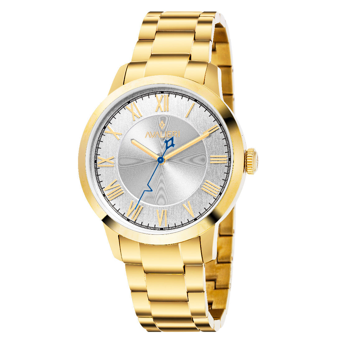 Avalieri Men's Quartz Watch, White Dial - AV-2549B