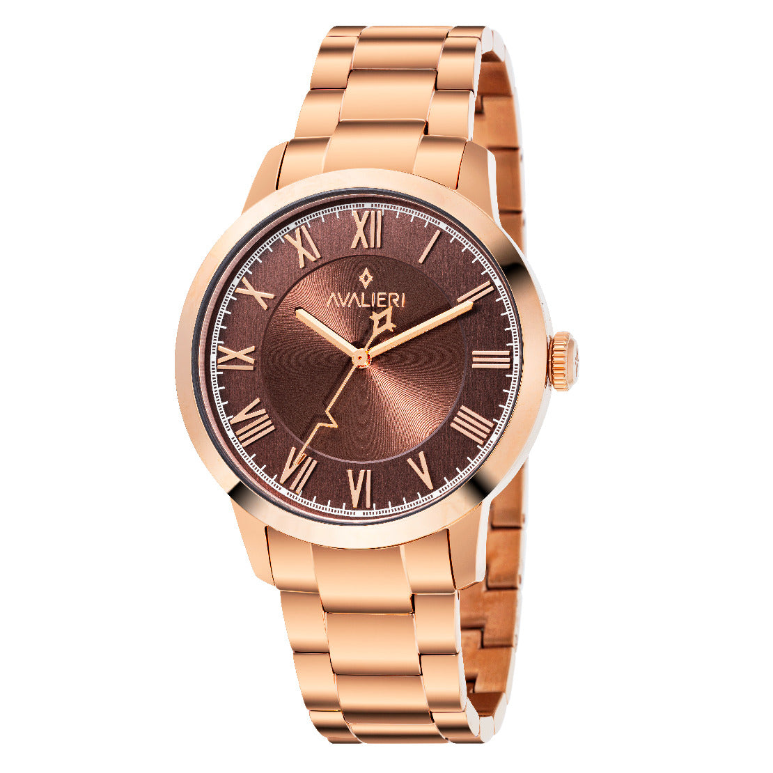 Avalieri Men's Quartz Watch, Brown Dial - AV-2550B