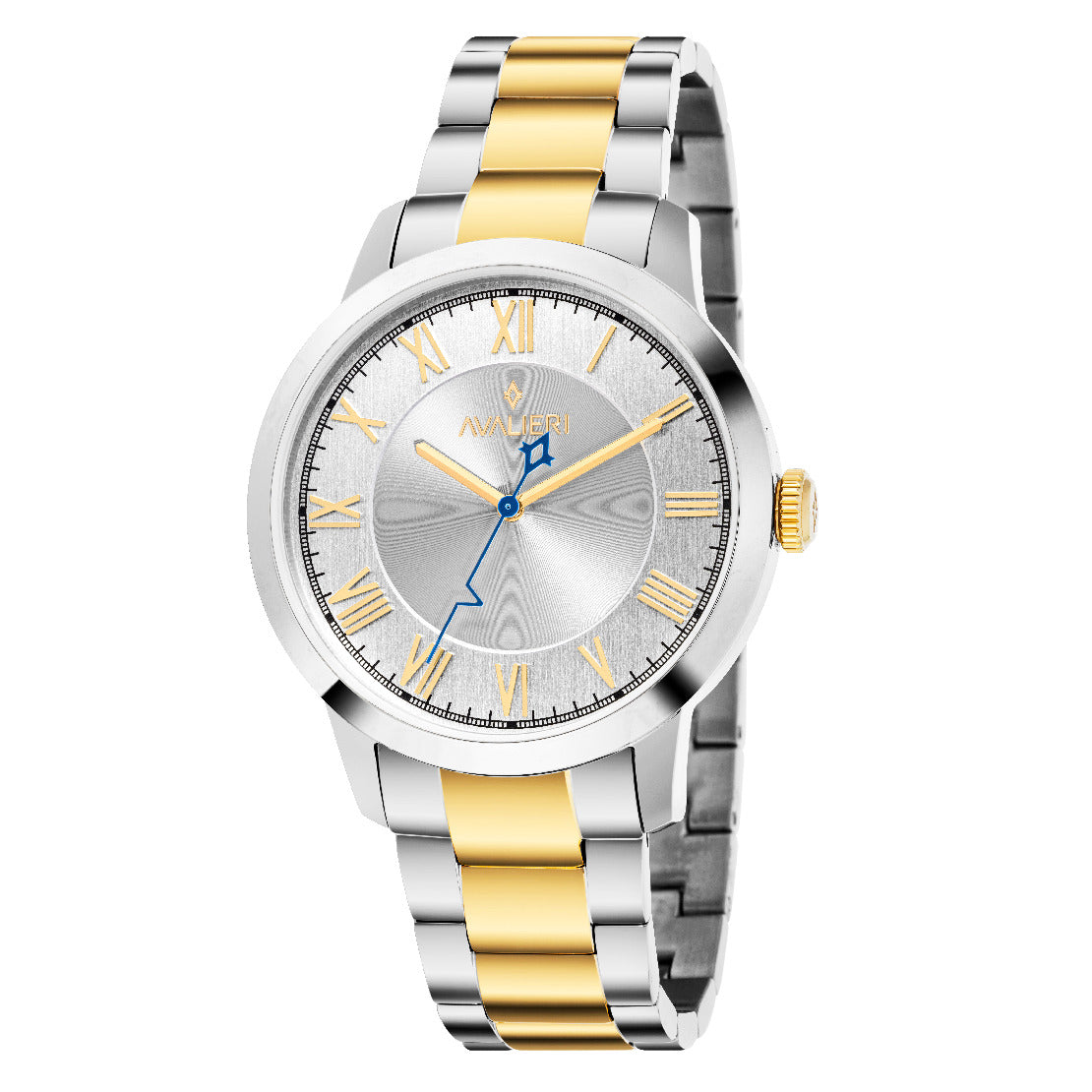 Avalieri Men's Quartz Watch, White Dial - AV-2551B