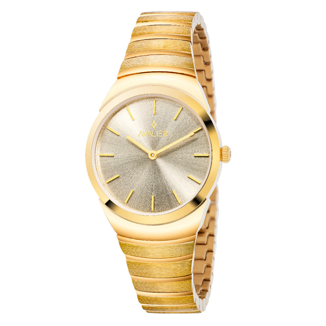 Avalieri Women's Quartz Watch Gold Dial - AV-2558B