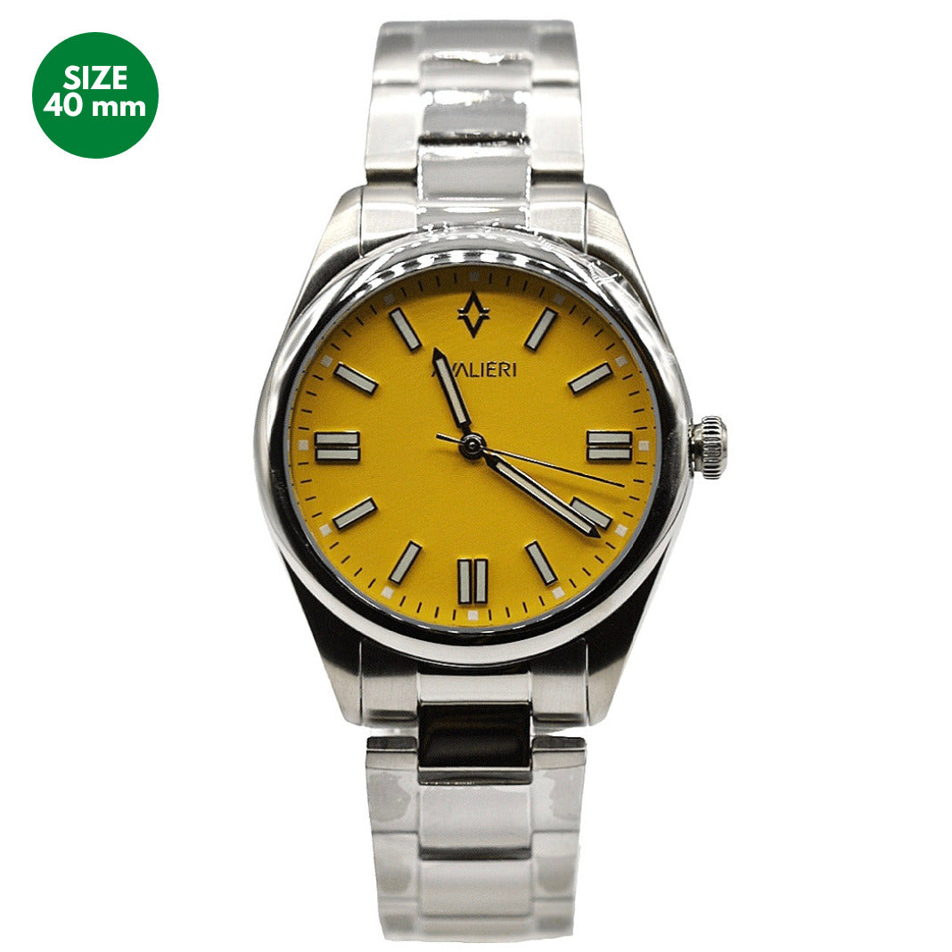 Avalieri Men's Quartz Watch Yellow Dial - AV-2581B