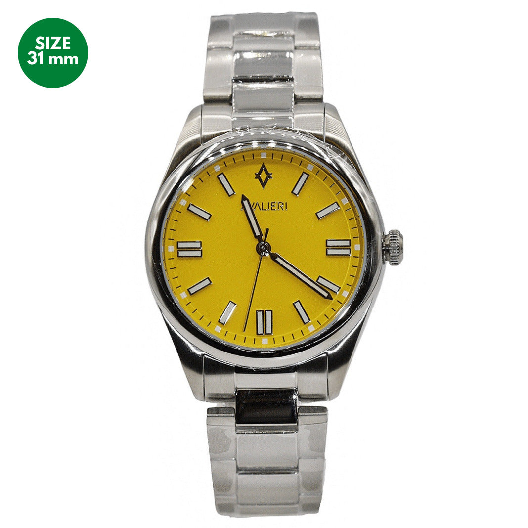 Avalieri Women's Quartz Watch Yellow Dial - AV-2586B