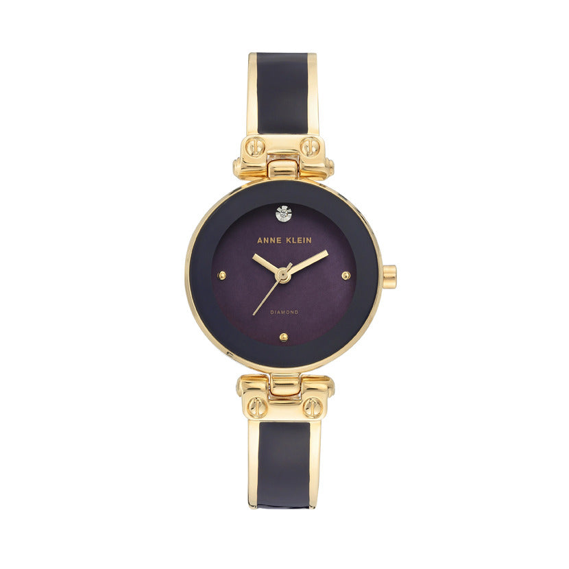 Anne Klein Women's Quartz Watch, Purple Dial - AK-0161