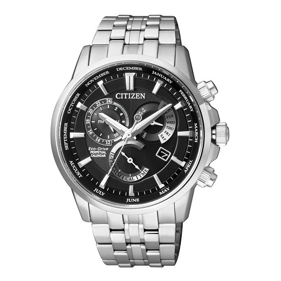 Citizen Men's Watch with Light Powered Movement and Black Dial - BL8140-80E