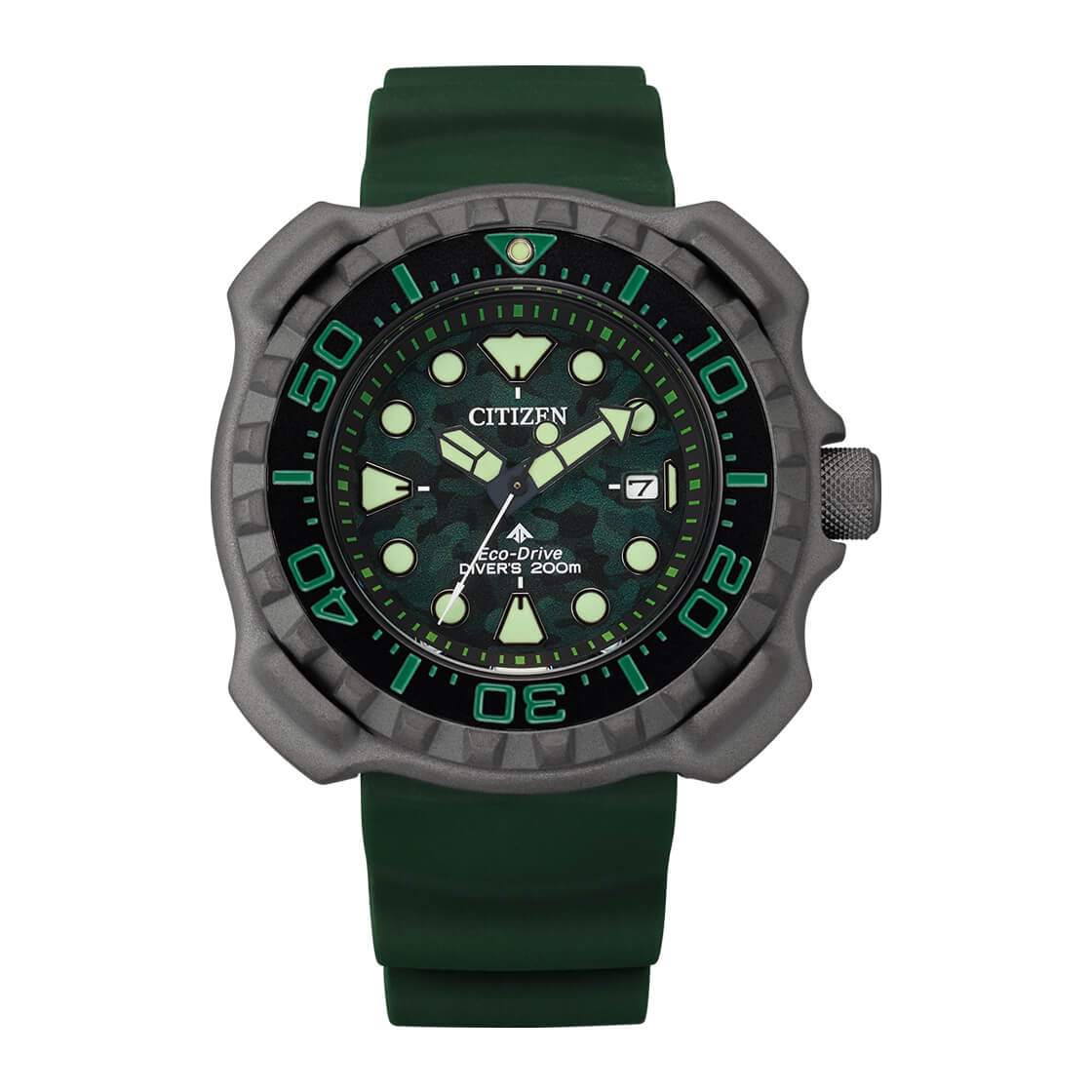 Citizen Men's Watch with Light Powered Movement and Green Dial - BN0228-06W