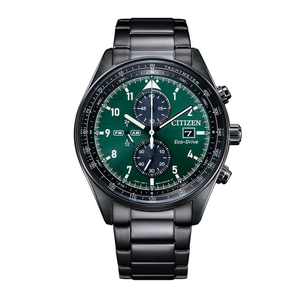 Citizen Men's Watch with Light Powered Movement and Green Dial - CA0775-87X