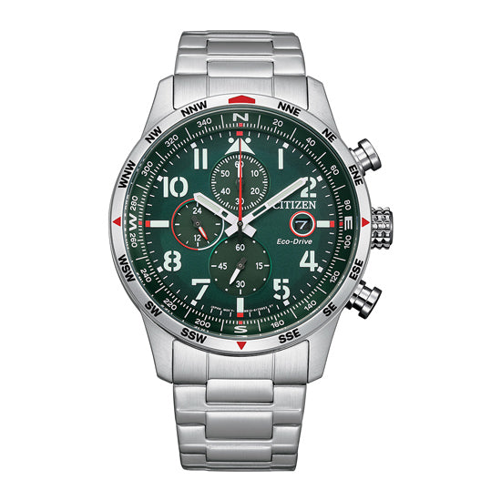 Citizen Men's Watch with Optical Powered Movement and Green Dial - CITC-0026
